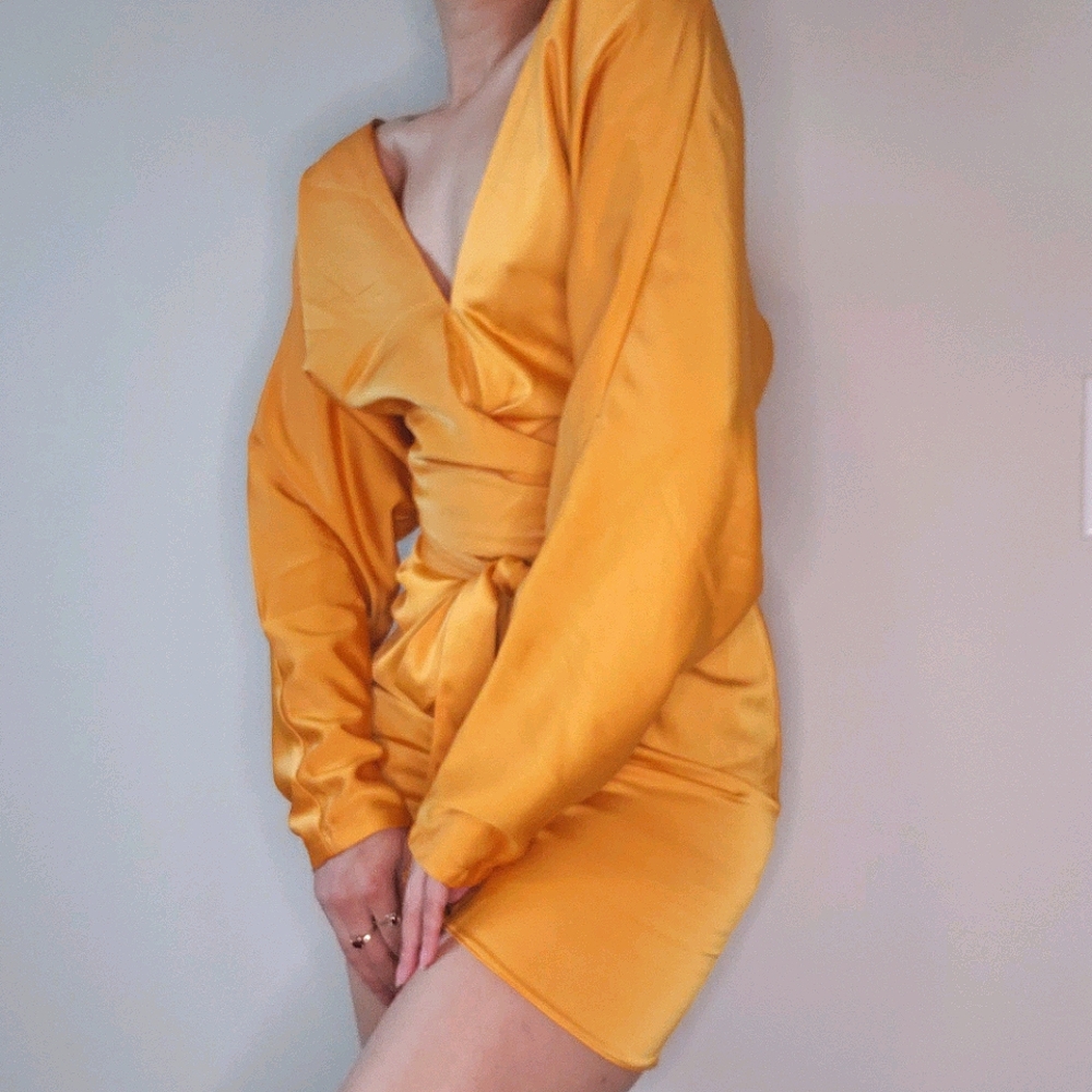 ASOS Mini Wrap Dress - Picture 2 of 3